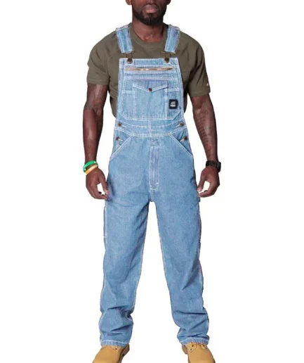 Fashion Men's Cargo Trousers Casual Solid Mid Waist Full Length Zipper Fly Pockets High Street Straight Denim Pants