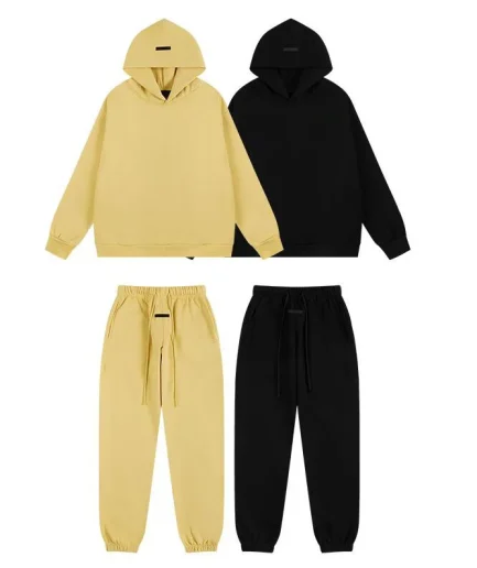 High Quality Cotton Hoodies and Sweatpants Set Pullover Streetwear Tracksuits Hoodie for Men
