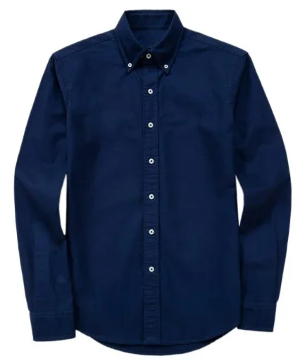Casual Business Shirt for Men Fashion Lapel Slim-fit Long-sleeved Button-up Dress Shirt for Men Women