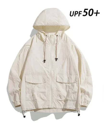 Sun Protective Anti Uv Outdoor Wear Unisex UPF50+ Long Sleeve Clothing With Zip up Fishing Hiking Sunscreen Jacket