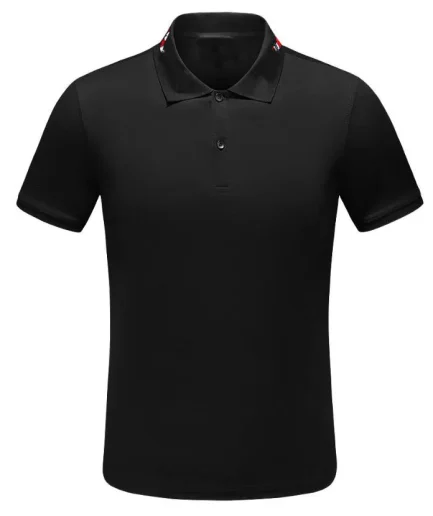 Luxury Men's Retro Polo Shirt T-shirt Designer Clothing Blank Jacquard Pattern Short Sleeve Business Summer