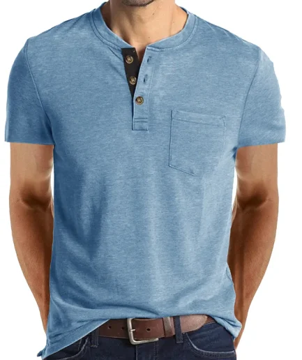 New Summer Men's Short Sleeve T-shirt Casual Solid Color Breathable T Shirt for Men High Quality Mens Sport T Shirts