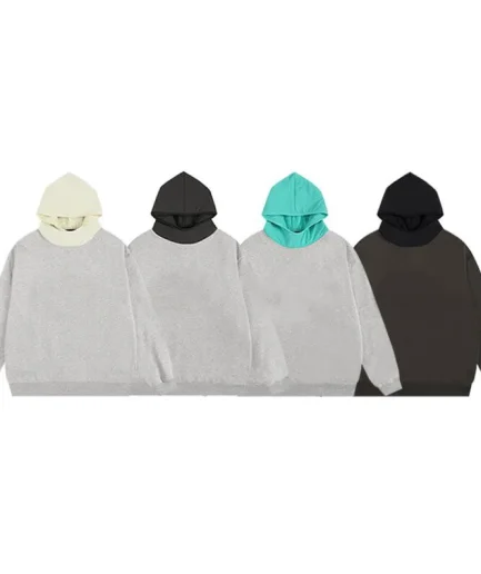 High Street Trendy Brand 100% Cotton Casual Hoodie Sweatshirt Long Loose Designer Silicone Hoodies