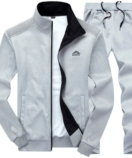 Size 4XL Men's Oversized Casual 2 Piece Set Baseball Sweat Suit Men Clothing Sportwear Large Size Jogging Suit